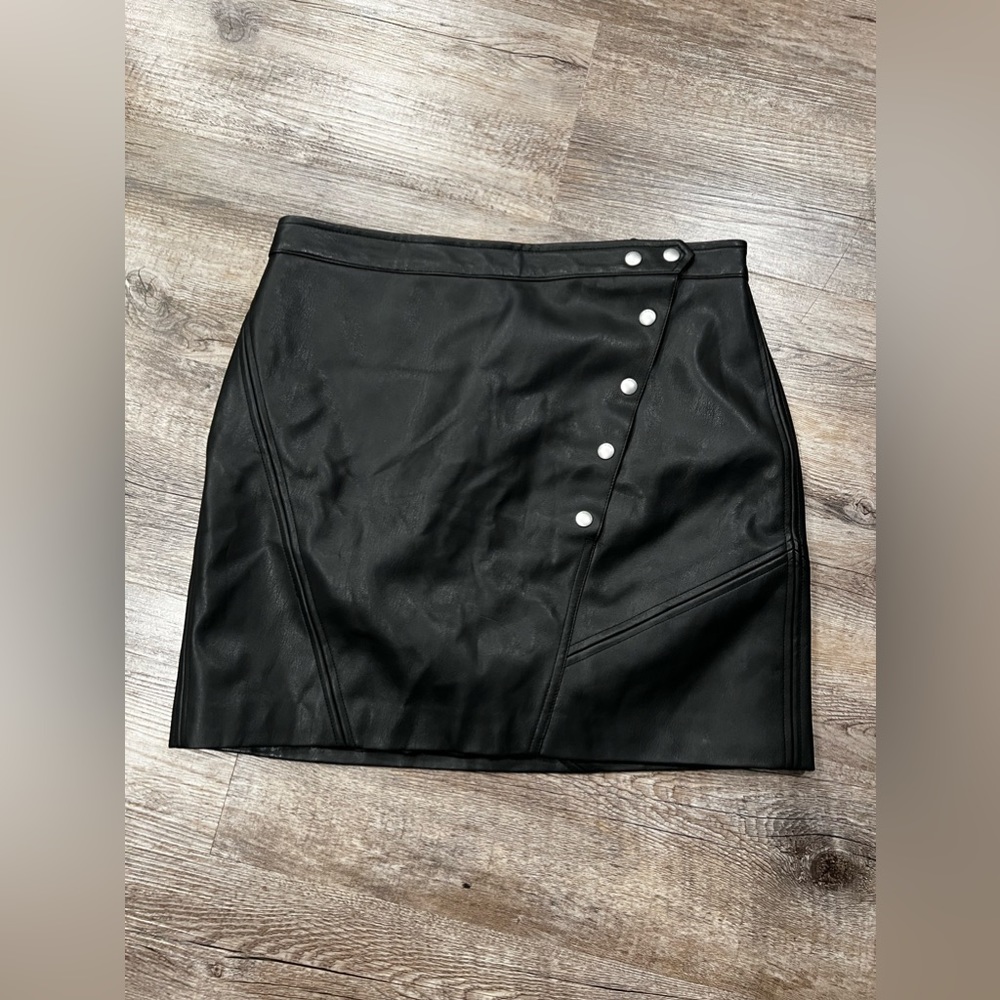 Blank NYC Vegan Leather Mini Skirt